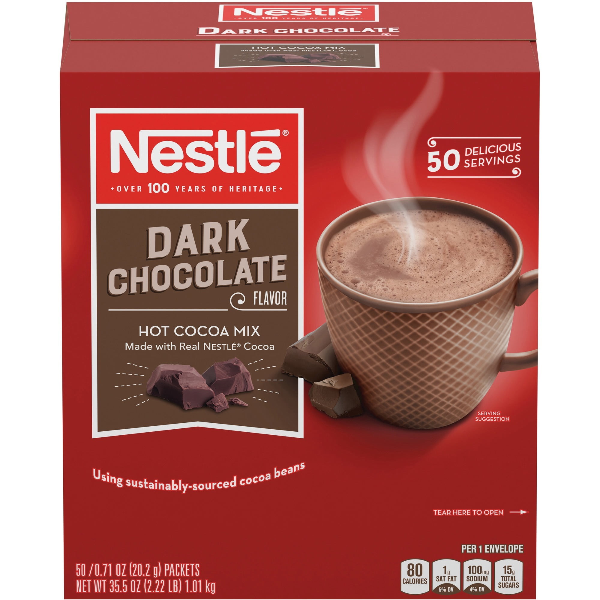 Nestle Professional, NES70060, Dark Chocolate Flavor Hot Cocoa Mix, 50
