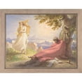 thumbnail image 2 of Tommaso Minardi 14x12 Black Ornate Wood Framed Double Matted Museum Art Print Titled: Tasso Contemplating Beauty (1823), 2 of 5