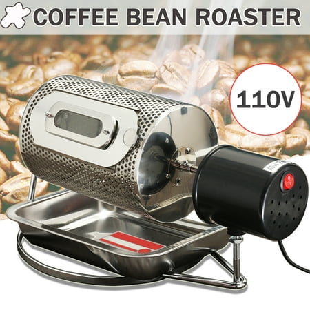 Stainless Steel Electric Espresso Coffee Bean Baking Roaster Baker Machine Roasting With Tray