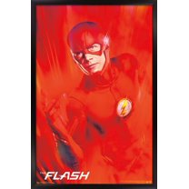 DC Comics TV - The Flash - Key Art Wall Poster, 14.725" x 22.375", Framed