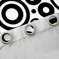 thumbnail image 4 of Feelyou Cartoon Abstract Ombre Curtains Pack of 2 (42x84 Each), White Black Circle Geometric Curtains Blackout, Teen Kid Child Adult Bedroom Curtains, Blackout Curtains Bedroom Decor, 4 of 6
