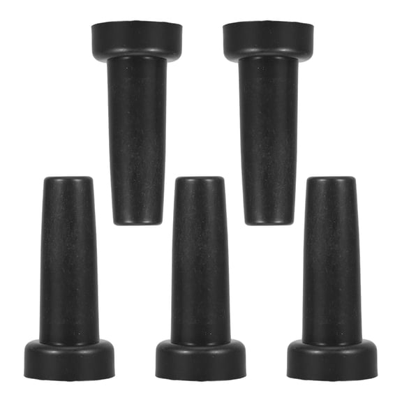 ETHZZLE 5Pcs Outdoor Umbrella Tip Replacement Caps Black for Patio and Beach Umbrella Repair Accessories