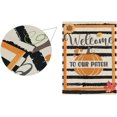 thumbnail image 2 of Fall Pumpkin Burlap Flags 28x40 Double Sided Welcome to Our Patch Garden Flag Autumn Maple Leaves Sunflower Black Stripe Outdoor Flag House Flags Yard Banners Thanksgiving Day Home Decorations, 2 of 5