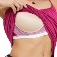 thumbnail image 3 of CHOK Camisoles à Soutien-Gorge Intégré pour Femmes, Bretelles Spaghetti Ajustables, Débardeur Sans Manches, Hauts d'Été, 3 of 6