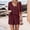 Wine plus size summer outfits a1, variant on Cagogo Women Plus Size 2 Piece Shorts Set V Neck Short Sleeve Tshirt Elastic Waisted Shorts Casual Summer Outfits Lounge Sets Tracksuits Loungewear Travel Airport Clothes, Gray L