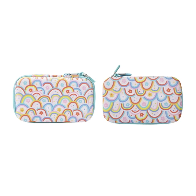 Estuche rígido para lápices Bioworld Rainbow de EVA con mosquetón
