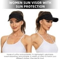 thumbnail image 6 of Sun Visor Hats Cotton Sun Protection Cap Hats Visor Hat, 6 of 14