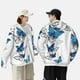 thumbnail image 4 of Fotbe Blue Flying Butterflies Chaqueta con Protección Solar UPF 50+ para Hombre y Mujer, Camisa con Capucha y Bolsillos-Large, 4 of 7