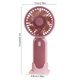 thumbnail image 3 of Mini ventilador portátil recargable por USB con 3 velocidades, ventilador pequeño para uso en interiores y exteriores, ligero con brisa suave en rosa, morado, caqui, verde, 3 of 6