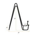 thumbnail image 2 of Uxcell 6 Inch Plate Stands for Display, Black Iron Easel Holder for Picture Frame 2 Pack, 2 of 5