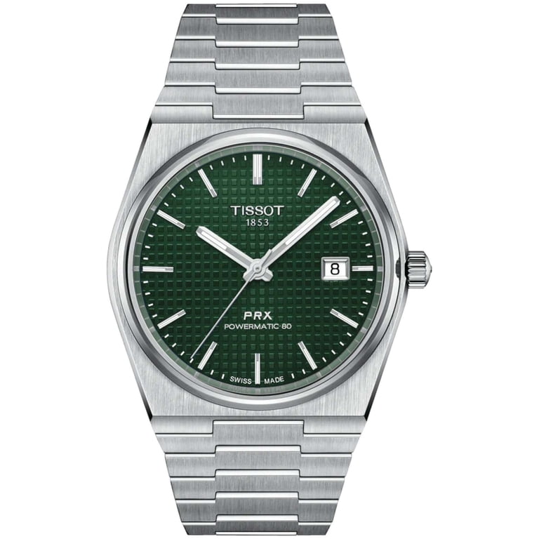 Tissot, Men's PRX Powermatic 80 Watch, T1374071109100, Green Dial