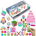 thumbnail image 1 of xiaxaixu Calendrier de Compte à Rebours de Noël 24 Jours Sac de Jouets Sensoriels Fidget, 1 of 8