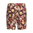thumbnail image 2 of Lsque Skull record lips Mens Sleep Pajama Shorts,Short Pajama Pants, Cotton Ultra-Soft Knit-XX-Large, 2 of 9
