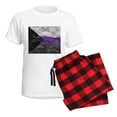 thumbnail image 5 of CafePress - Abstract Paint Splatter Demisexual Pride Flag Pajamas - Women's Short Sleeve Print T-Shirt and Pants Light Cotton Pajama Set, 5 of 7