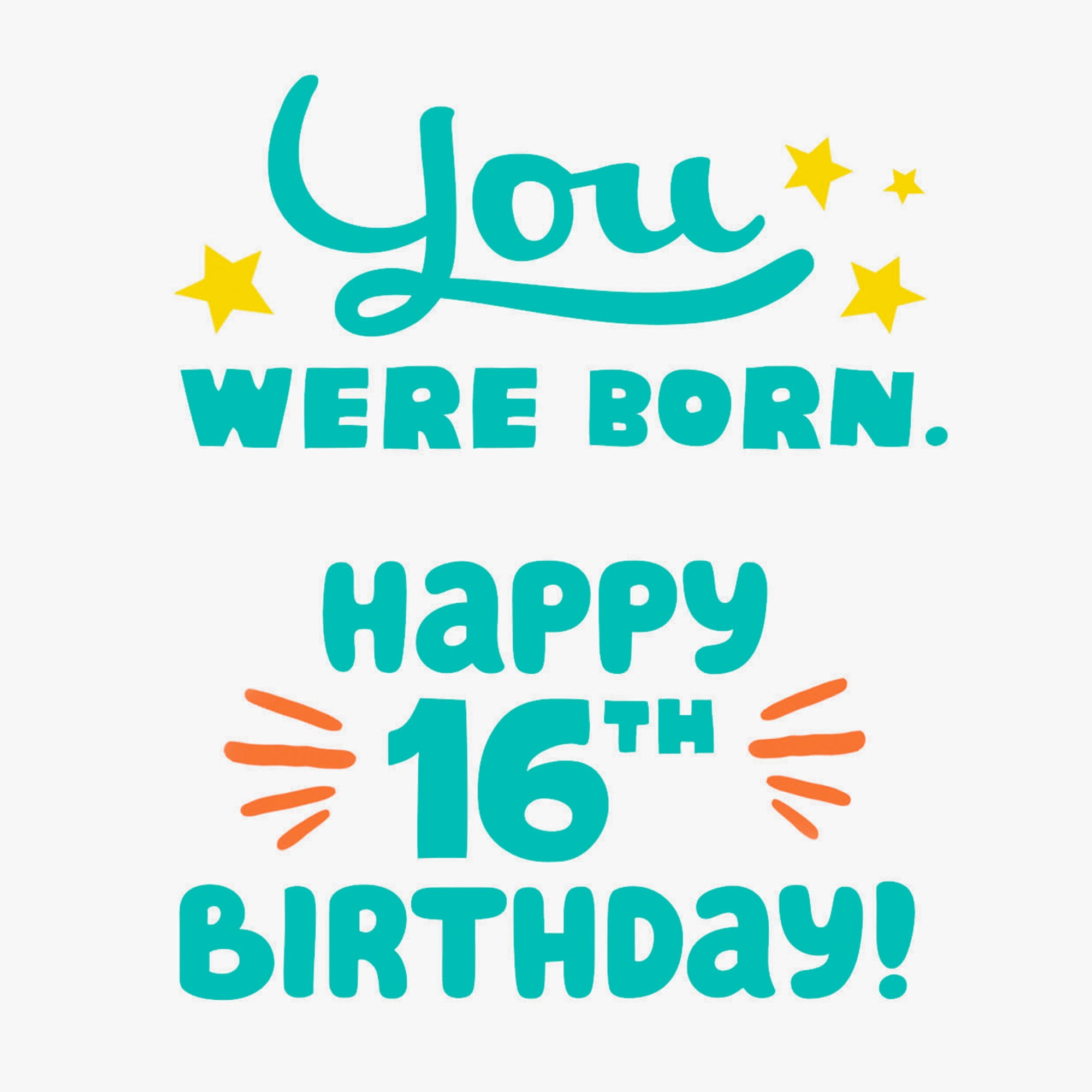 Hallmark 16th Birthday Card (Special Day When You Were Born)