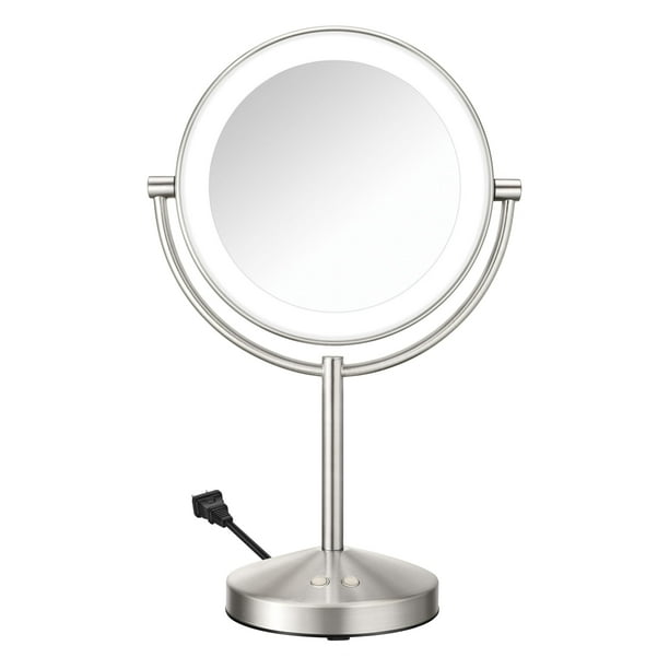 Espejo de maquillaje Conair, con luz LED, con aumento de 1x/10x