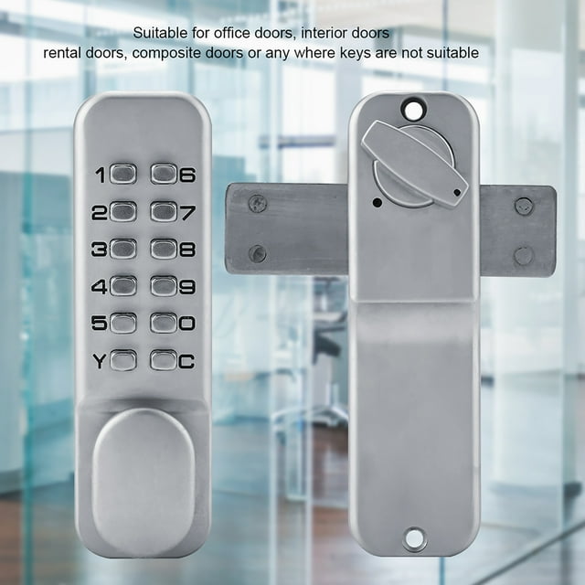 LHCER Serrure à Code Serrure de Porte Serrure Codée Clavier Électronique Sans Clé Serrure à Code Mécanique Serrure Codée Anti-Vol pour Appartement