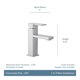 thumbnail image 2 of Grifo para lavabo de baño Moen Revyl, cromado, monomando 84771, 2 of 9