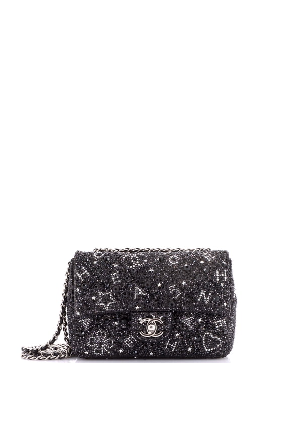 Pre-Owned Classic Flap Bag Crystal Strass Mini By Rebag