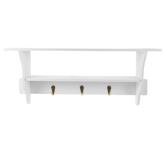 Guiyong Wall-mounted Wall Shelving Floating Shelf Hanging Shelf with Hook for Home