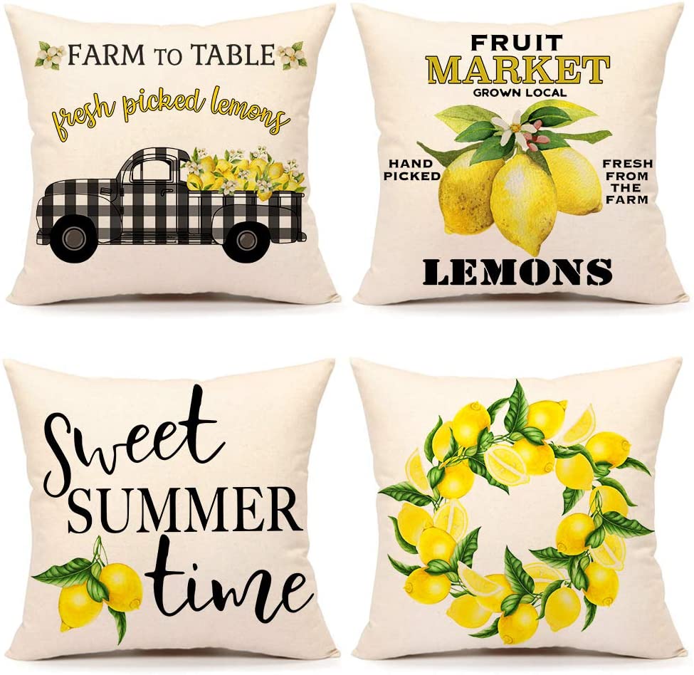 lemon pillowcases