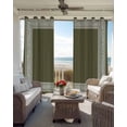 thumbnail image 4 of Forest Green Geometric Blackout Curtains for Bedroom, White Greek Key Design Abstract Modern Room Darkening Window Drapes for Living Room, Thermal Insulated Grommet Curtains, 27.5x39 inch, 2 Panels, 4 of 9