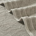 thumbnail image 5 of Modern Threads Jacquard Border 6-Piece Cotton Bath Towel Set, Taupe, 5 of 5