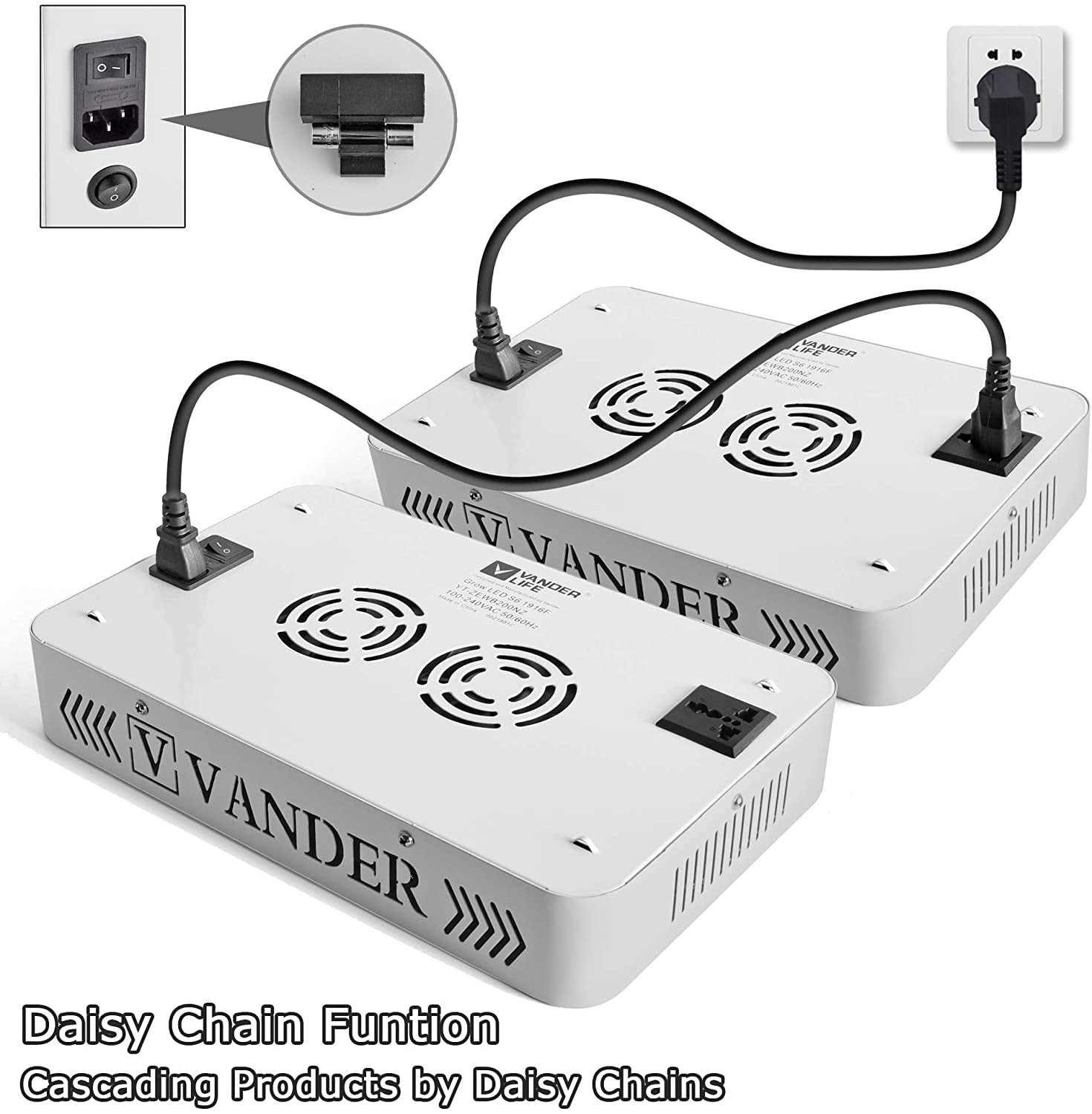 Details about   Vander 2000W LED Grow Light 2x4 ft Coverage Compatible with San'An Diodes... 