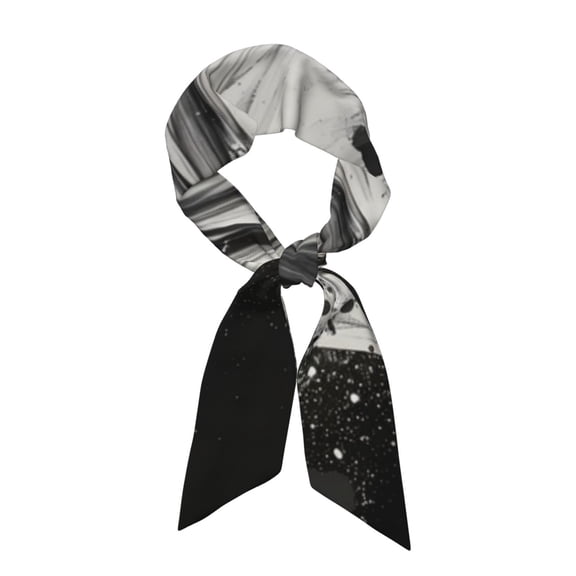 Easygdp Ink Style Bald Eagle Neck Scarf Printed Scarves Head for Women'S Fashion Satin Scarfs For Bag Hair for Dating, Travel