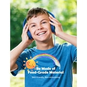 Mpow Kids Headphones with Microphone, Foldable 85/94dB Safe Volume Stereo Adjustable over Ear Headphones for Kids, Girls, Boys, Children, Share Function Wired Kids Headphones for School Tablet