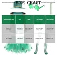 thumbnail image 3 of Lovzfmll 6-Piece St. Patrick's Day Costume Set for Girls, Sleeveless Lace Top & A-Line Skirt, Holiday Dressy Outfits for Kids 4-5 Years, 3 of 5
