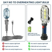 NextLED NT-5571 Rechargeable Magnetic LED Drop Light, 1000 Lumen LED Trouble Light, Cordless LED Work Light, Mechanic Flashlight for Garage, Magnetic Base & Hook Automotive Work Light for Car Repair