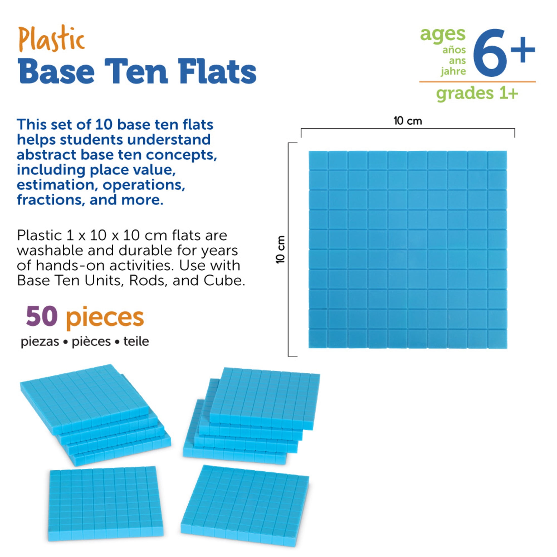 Learning Resources Giant Magnetic Base Ten Set - Skill Learning: Visual Interpretation - 6-8 Year - 121 Pieces Learning Resources Giant Magnetic Base Ten Set - Skill Learning: Visual Interpretation - 6-8 Year - 121 Pieces