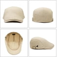 thumbnail image 5 of Newsboy Hats for Men Flat Cap Cotton Adjustable Breathable Irish Cabbie Ivy Driving Hunting Hat, 5 of 7
