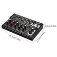 thumbnail image 4 of Muslady MIX5210 10-Channel Mixing Console Digital Audio Mixer Stereo for Recording DJ Network Live Broadcast Karaoke, 4 of 7