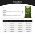 thumbnail image 5 of Gukieu Green Glitter Sparkle Print Women's Quick-drying Fitness Vest, Round Neck Sleeveless Fitness T-shirt, Suitable for Yoga, Sports-X-Large, 5 of 7