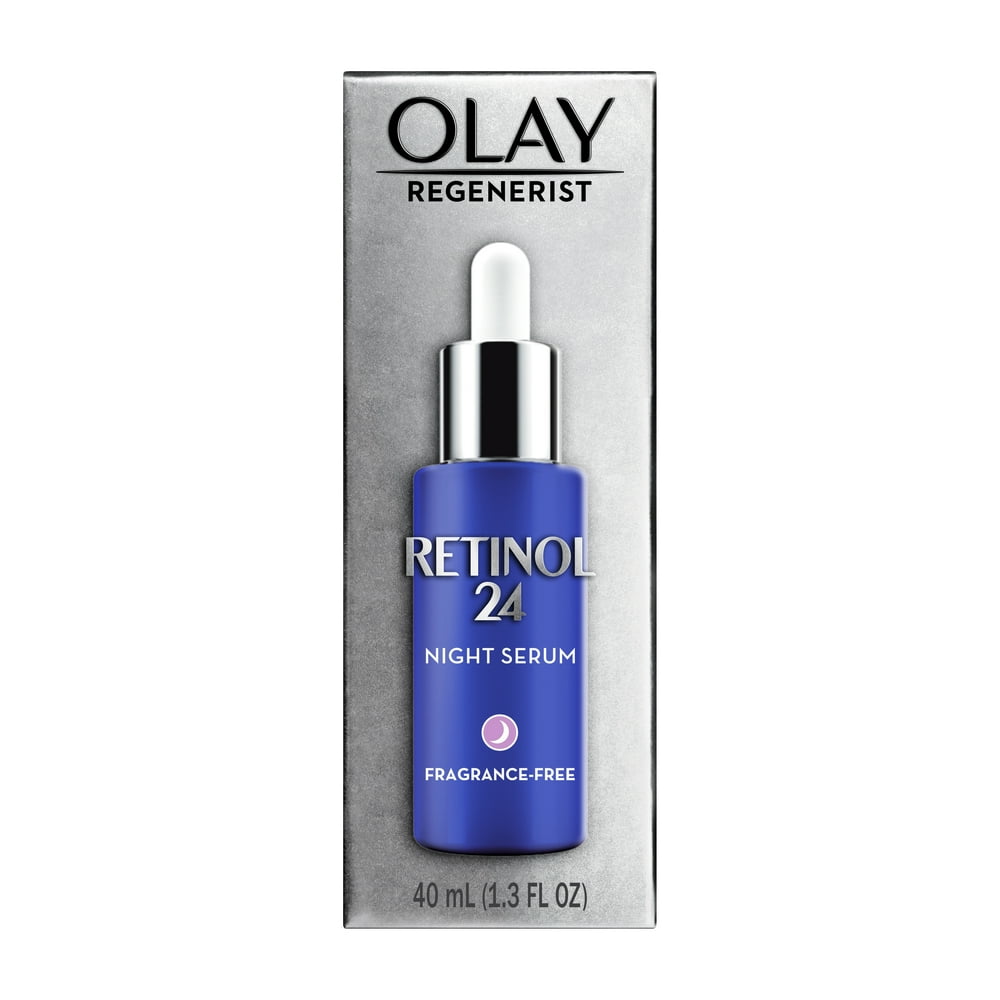 Olay Regenerist Retinol 24 Night Serum, Fragrance Free, 1