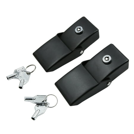 Jeep Hood Lock - 2pcs Hood Catch Latch Lock Auto Car Engine Bonnet Black for Jeep Wrangler w/ Key