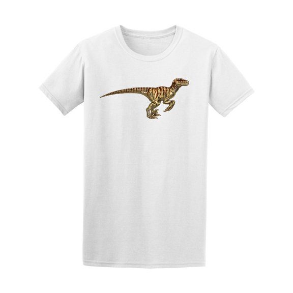 Dinosaur Walking Velociraptor Tee Men's -Image by Shutterstock