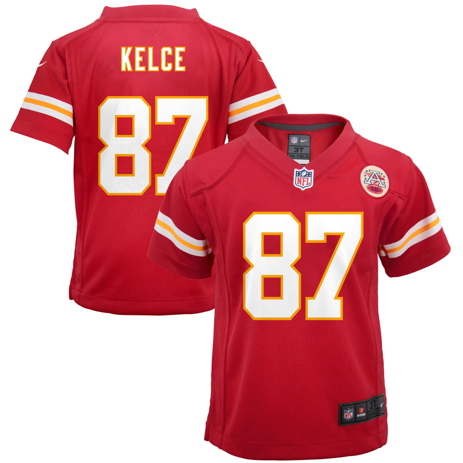 Travis Kelce Kansas City Chiefs Nike Toddler Game Player Jersey - Red - Walmart.com ...