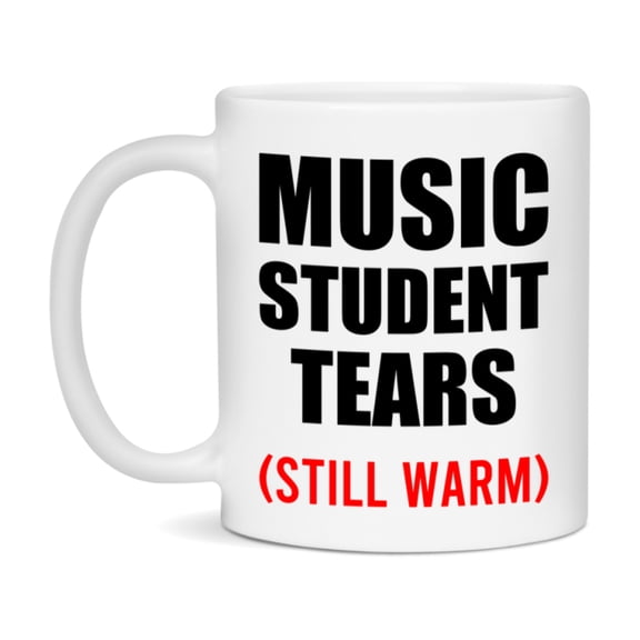 Music Student Tears Mug, Funny Gift For Music Teacher, 11Oz Or 15Oz White Ceramic Mug