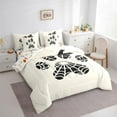thumbnail image 3 of Feelyou Kawaii Dog Paw Bedding Comforter Set 7-Piece for Chilc, Spider Web Print King Bedding Sets, Cute Cartoon Halloween Reversible Bed Sheets, Breathable Home Decor, 3 of 7