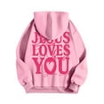 thumbnail image 6 of Christian Hoodies for Women 2025 Long Sleeve Y2K Graphic Jesus Hoodie with Pockets Hooded Sweatshirt Pullover Tops, 6 of 7