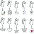 thumbnail image 4 of K-KED Faux Body Piercing Navel Clip on Belly Button Rings Fake Belly Piercing-4, 4 of 9