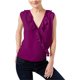 thumbnail image 1 of INC Blusa de punto con volantes para mujer, morado, grande, 1 of 1