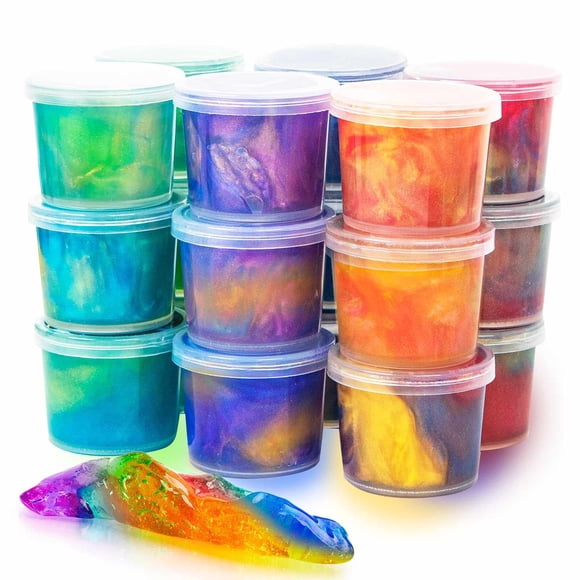 Slime Kit MiVriu Galaxy, paquete de 24 unidades, regalo de fiesta para niños de 5 a 12 años