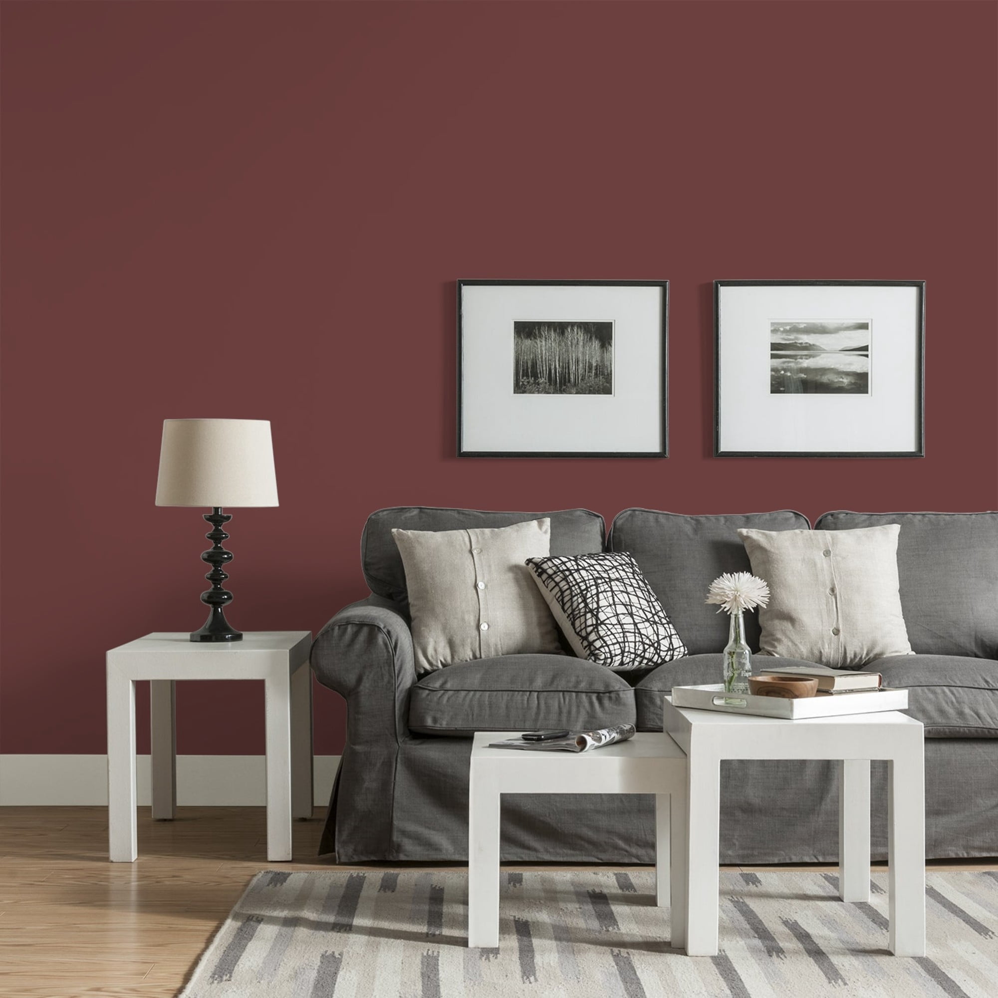 Glidden High Endurance Plus Burgundy Wine Eggshell Interior Paint and Primer, 1 Quart
