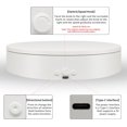 thumbnail image 2 of ComXim Rotating Display Stand Easy to Switch Direction, Adjustable Speed, 360 Motorized Photography Turntable Used for Product Display, Jewelry, Shoes Shooting and Display (7.87'' white), 2 of 5