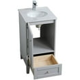 thumbnail image 3 of 18 inch Single Bathroom Vanity in Grey, 3 of 15