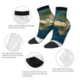 thumbnail image 5 of Naloa World Map Ankle Socks for Women Non Slip Socks No Show Socks Classic Low Cut Casual Socks Casual Socks, 5 of 7